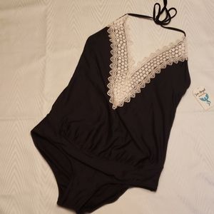 Maternity Lace One Piece Swimsuit - Sea Angel